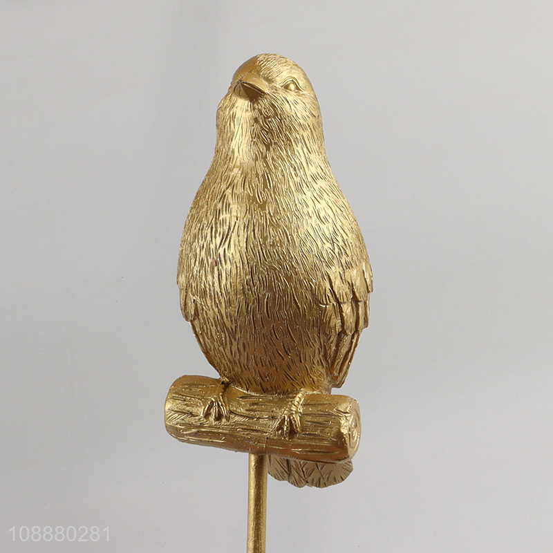 New Product Gold Bird Statue Animal Sculpture for Home Decoration