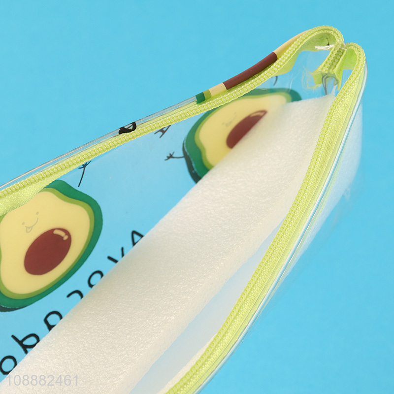 Popular products avocado printed pvc waterproof pencil bag