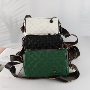 Hot selling multicolor pu leather fashionable women shoulder bag