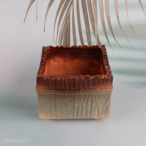 New arrival square ceramic flower pot plants pot for sale