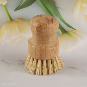 Online wholesale bamboo dish brush pot brush handheld dish scrubber