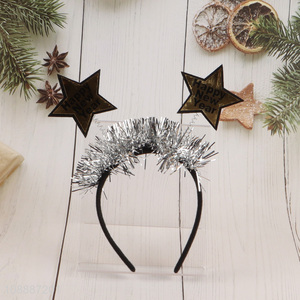 Hot Selling Happy New Year Headband Hair Hoop for Women Girls