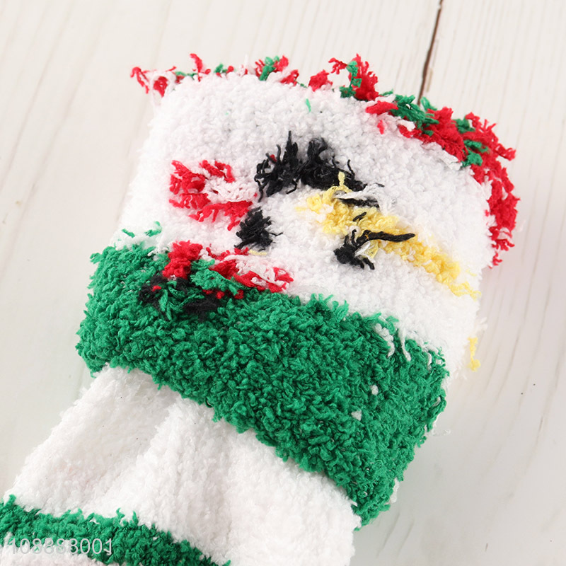 Most popular winter fuzzy slipper socks holiday Christmas socks