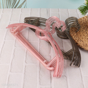 Good quality heavy duty non-slip plastic clothes hanger coat hanger