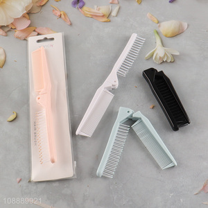 Good quality folding hair comb portable travel folding comb