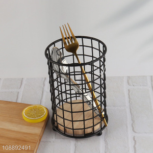 New arrival metal wire utensil holder chopsticks cage for kitchen