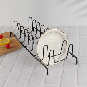 High quality metal wire dish rack plate holder pot lid organizer