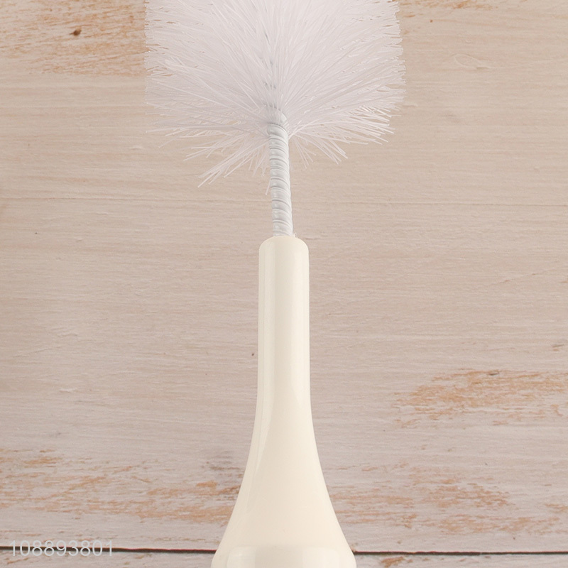 Factory price plastic handle reusable bottle brush for home