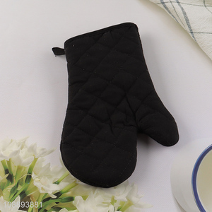 Wholesale durable heat resistant non-slip oven mitts for baking cooking