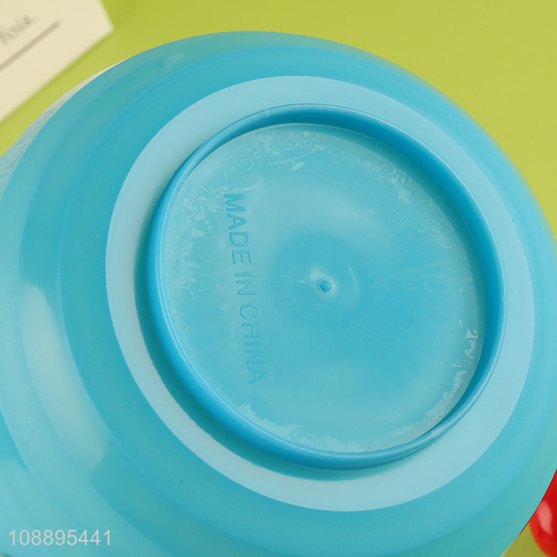 Yiwu market 4pcs colorful microwave dishwasher safe plastic bowls