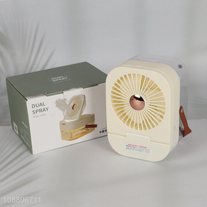 Hot sale 2-in-1 remote control humidifier fan with night light