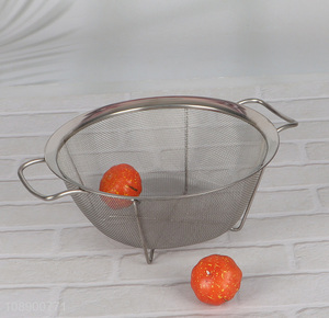 Hot selling stainless steel vegetable fruits drain basket wholesale