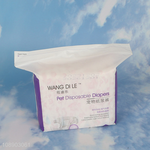 Hot products 10pcs disposable pet diapers for sale