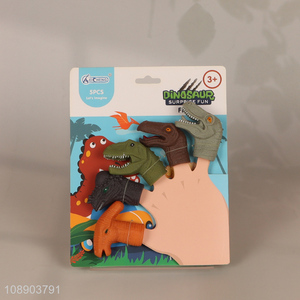 Top selling mini dinosaur hand puppet toy set wholesale