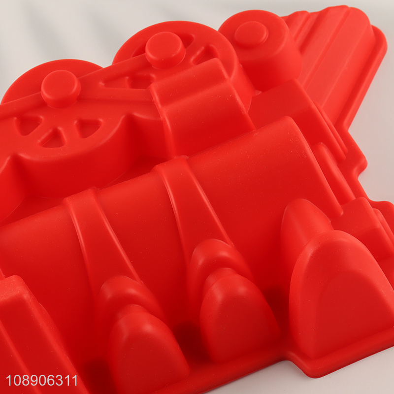 New product train shaped silicone cake molds silicone bread pan molds