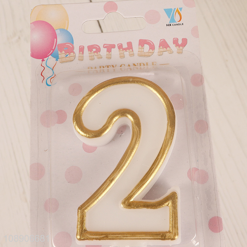 Top sale birthday party number candle cake decoration candle