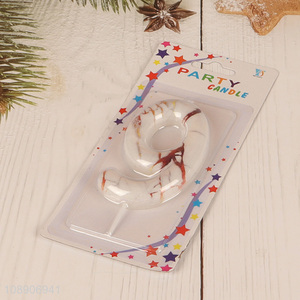 Hot selling birthday cake decoration candle number candle wholesale