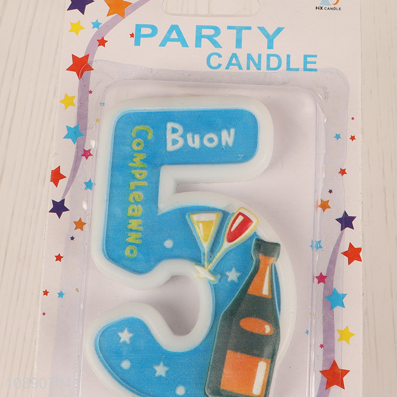 Top products party decoration number candle birthday cake candle