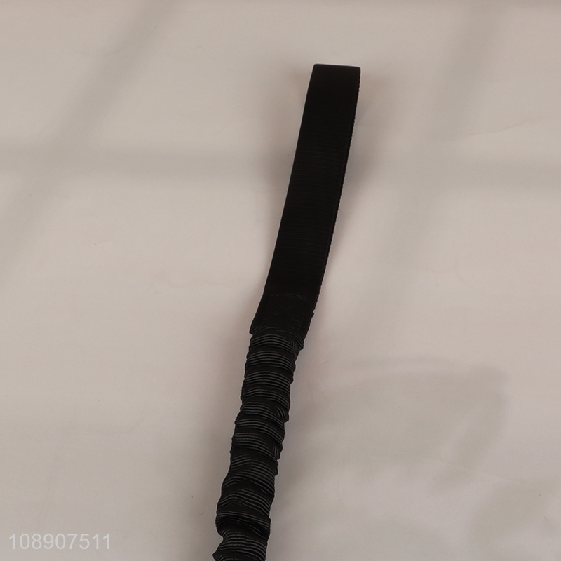 New arrival black elastic pet leash outdoor dog leash for sale