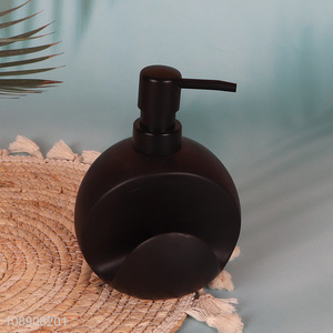 Hot selling black bathroom accessories liquid soap dispenser