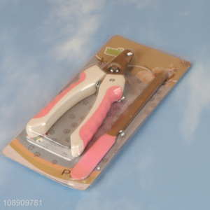 Good quality pet supplies pet dog nail clipper cutter scissors Set