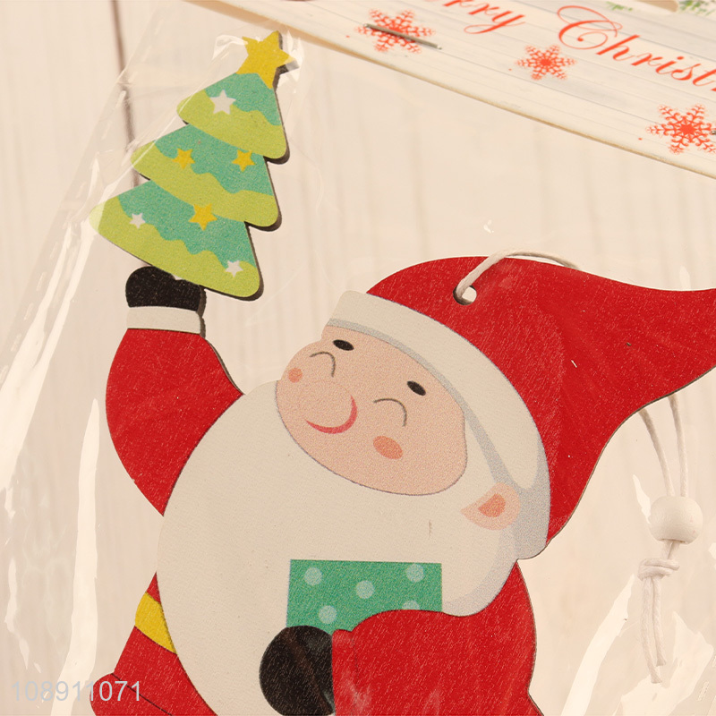 New Product Cute Christmas Wooden Pendants Christmas Tree Ornaments