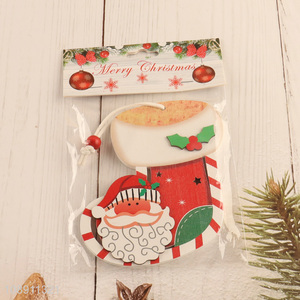 Wholesale Wooden Christmas Tree Hanging Ornaments for Party Decor