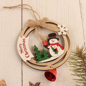 Factory Supply Christmas Wooden Hollow Ornaments for Home Decoration