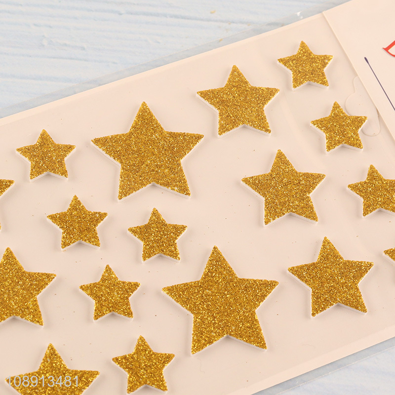 China Imports Glitter Foam Star Stickers for Backpack