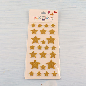 China Imports Glitter Foam Star Stickers for Backpack