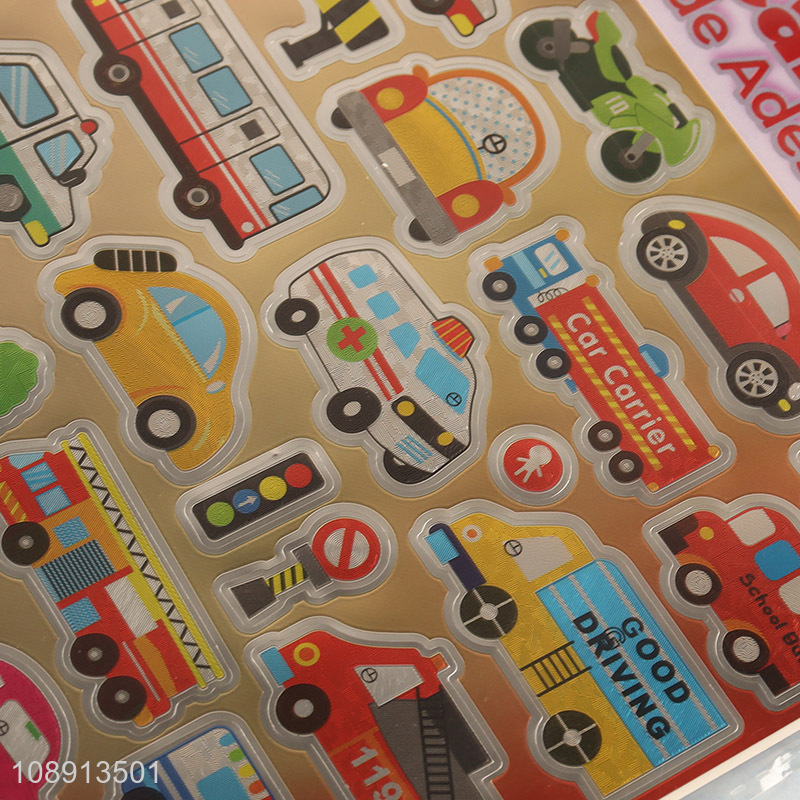 New Arrival Cartoon Vehicle PVC Stickers for Scrapbooking