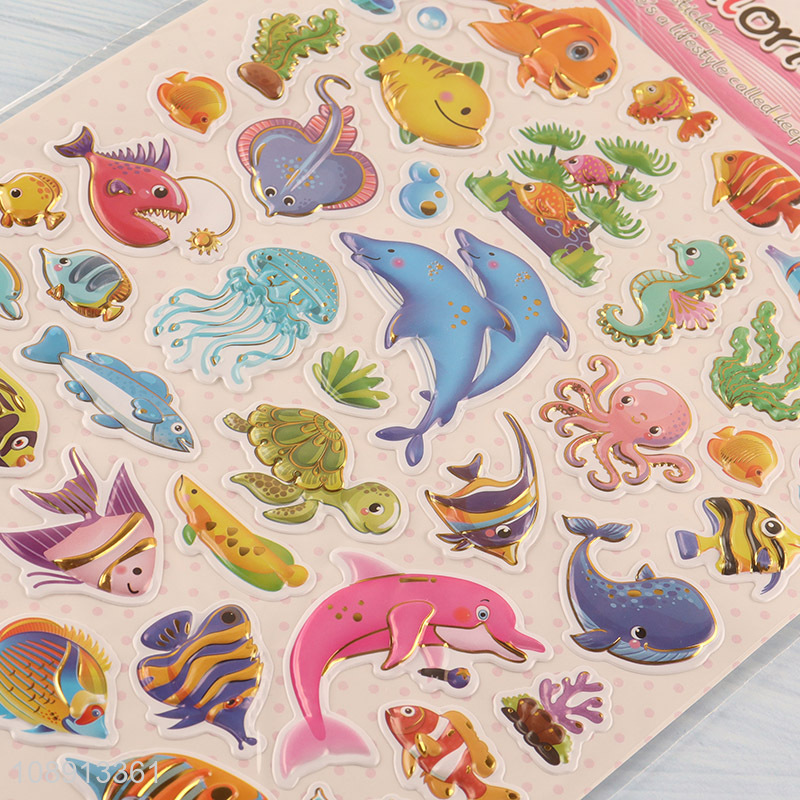 New Product 3D Putty Marine Animal Stickers for Toddlers