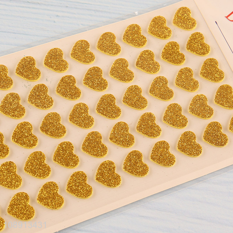 China Products Glitter Heart Stickers for Cell Phones