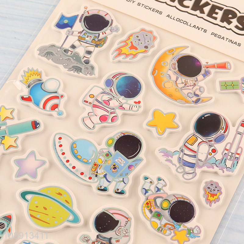 Wholesale Cartoon Spaceman Rocket Stickers for Water Cup