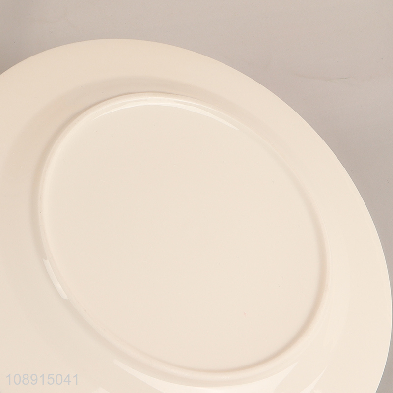 Yiwu market white ceramic home restaurant tableware plate for sale