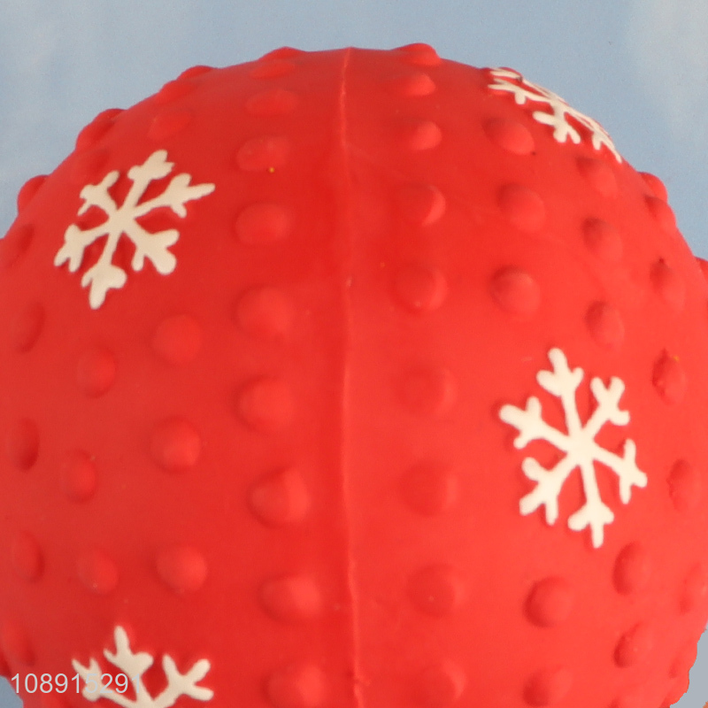 New product latex squeaky dog toy ball for small medium dogs