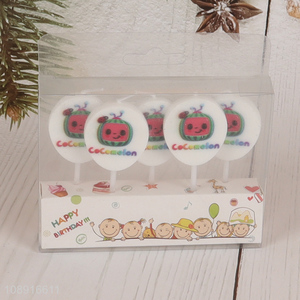 New arrival 5pcs birthday cake decoration candle cartoon candle