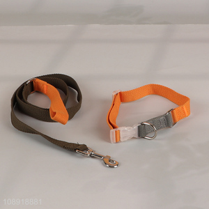 Hot Selling <em>Dog</em> <em>Collar</em> and Leash Set with Quick-Rlease Buckle