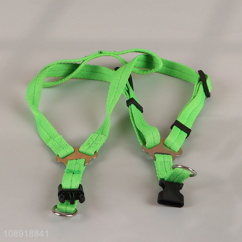 China Imports Solid Color Durable Dog Harness and Leash Set