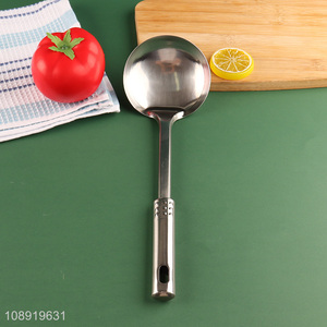 Factory price long handle stainless steel soup ladle for sale