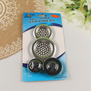 Good quality 4pcs kitchen bathroom sink strainer set