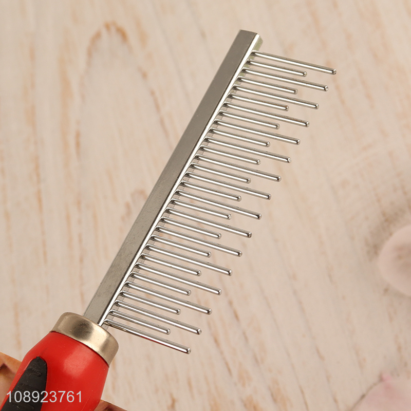 China supplier metal toothed pet grooming brush pet grooming tool