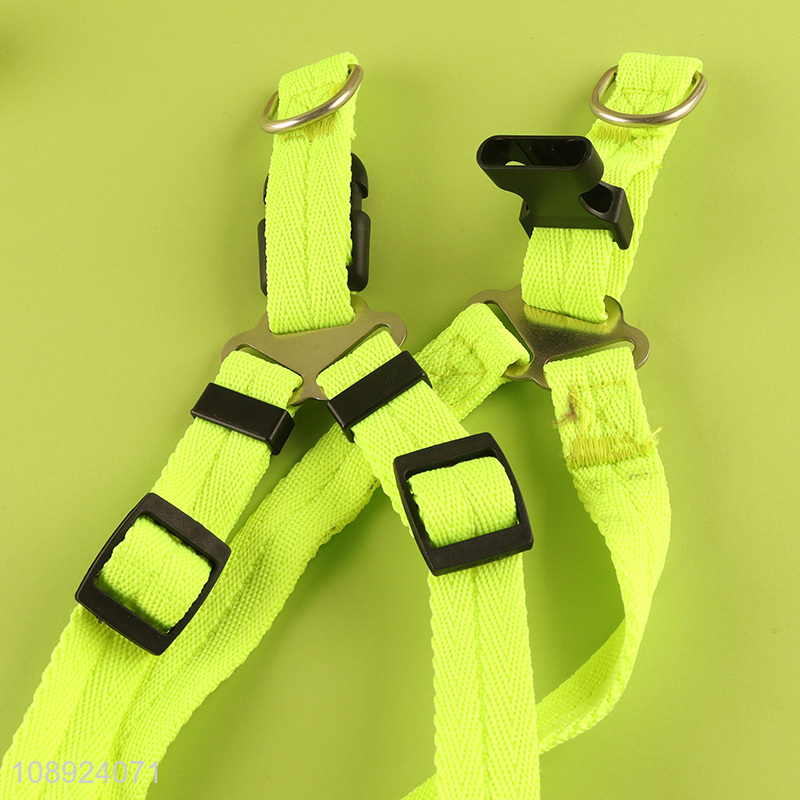 Yiwu market elastic outdoor adjustable dog harness and leash set