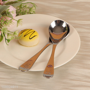 Hot Selling 1PC Stainless Steel Dinner Spoon Metal Table Spoon