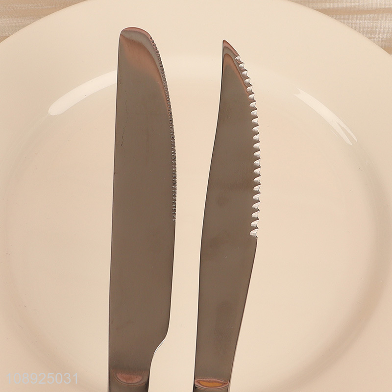 Good Quality 2PCS Stainless Steel Table Knife Steak Knife Set