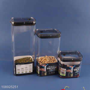 Best selling home kitchen sealed dry food cereal storage container storage jar