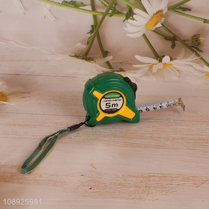 High Quality 5m Safe Self-Locking Tape Measure with Shock Absorbent Base