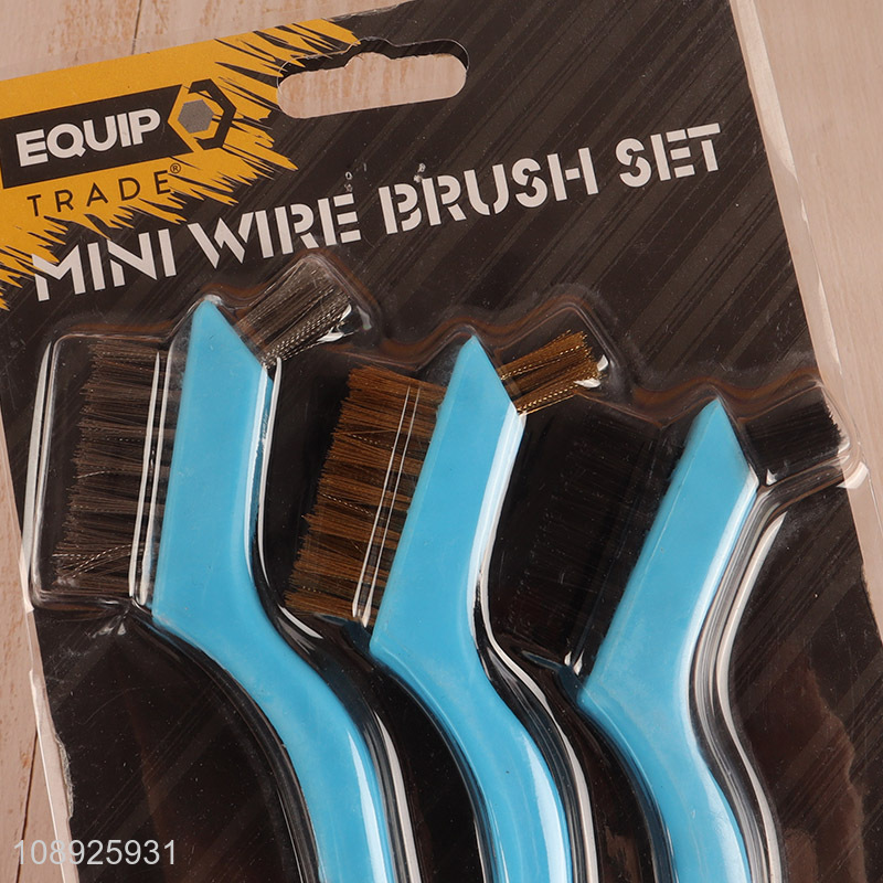 New product 3PCS Heavy Duty Wire Brush Polishing Brush for Cleaning Rust