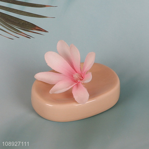 China wholesale non-slip ceramic soap dish soap holder for bathroom