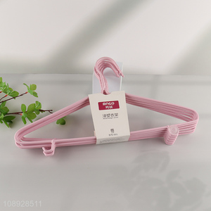 Popular products pink 10pcs balcony household clothes hanger for sale